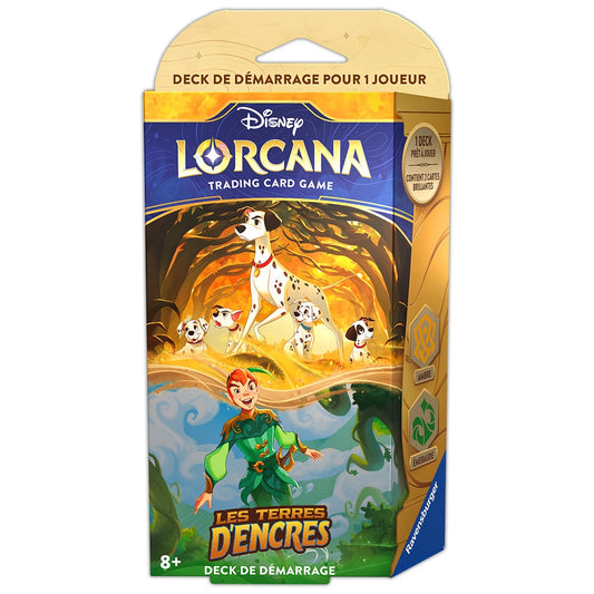 disney lorcana deck de démarrage chapitre 3 101 dalmatiens peter pan