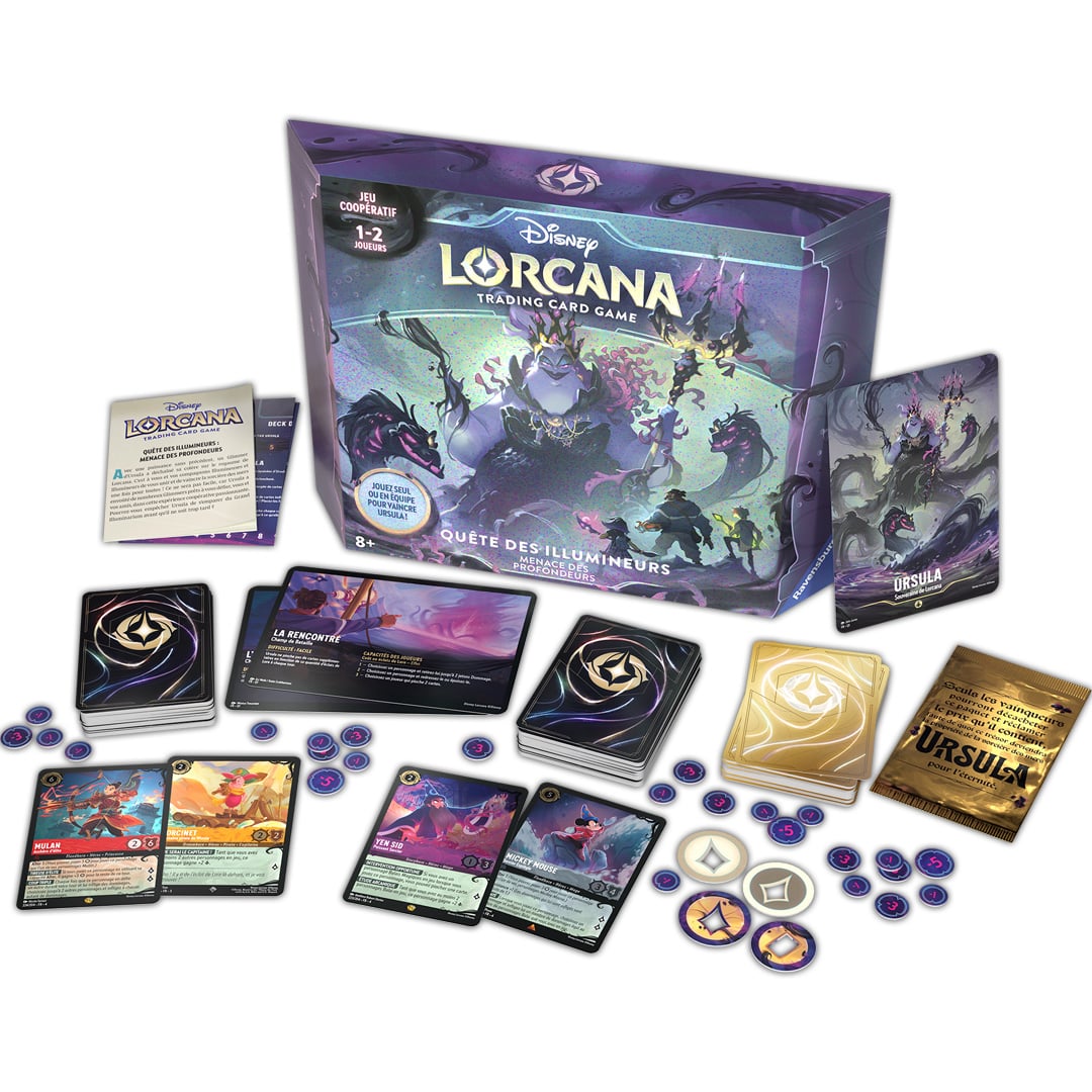 disney lorcana chapitre 4 le retour d'ursula coffret cadeau contenu